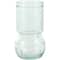 Clear Small Bubble Ribbed Recycled Glass Vase Set
